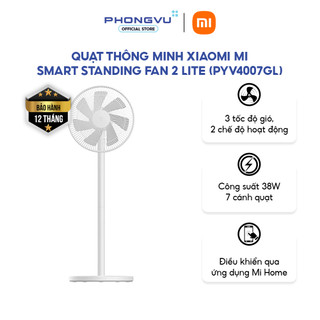  Quạt đứng thông minh Xiaomi Mi Smart 2 Lite  PYV4007GL  - 7 Cánh 38 W Kết nối Wi-Fi 3 Tốc Độ - Bảo hành 12 Tháng 