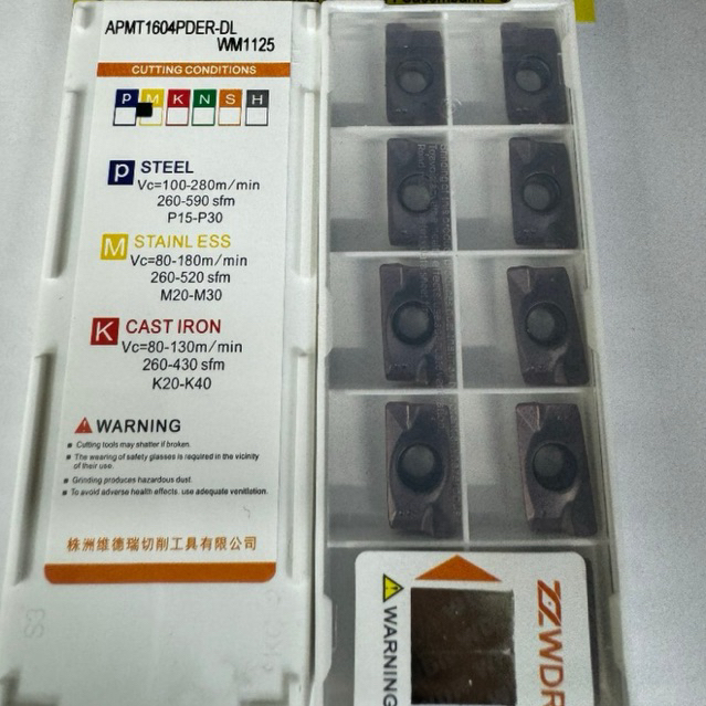 Hộp chíp phay thép- inox  APMT1604 PDER