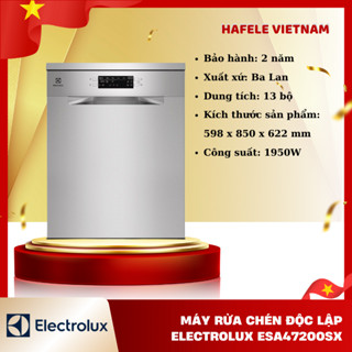 Máy rửa chén độc lập Electrolux ESA47200SX, Sức chứa 13 bộ, Công suất 1950W, Xuất sứ Ba Lan - FEM