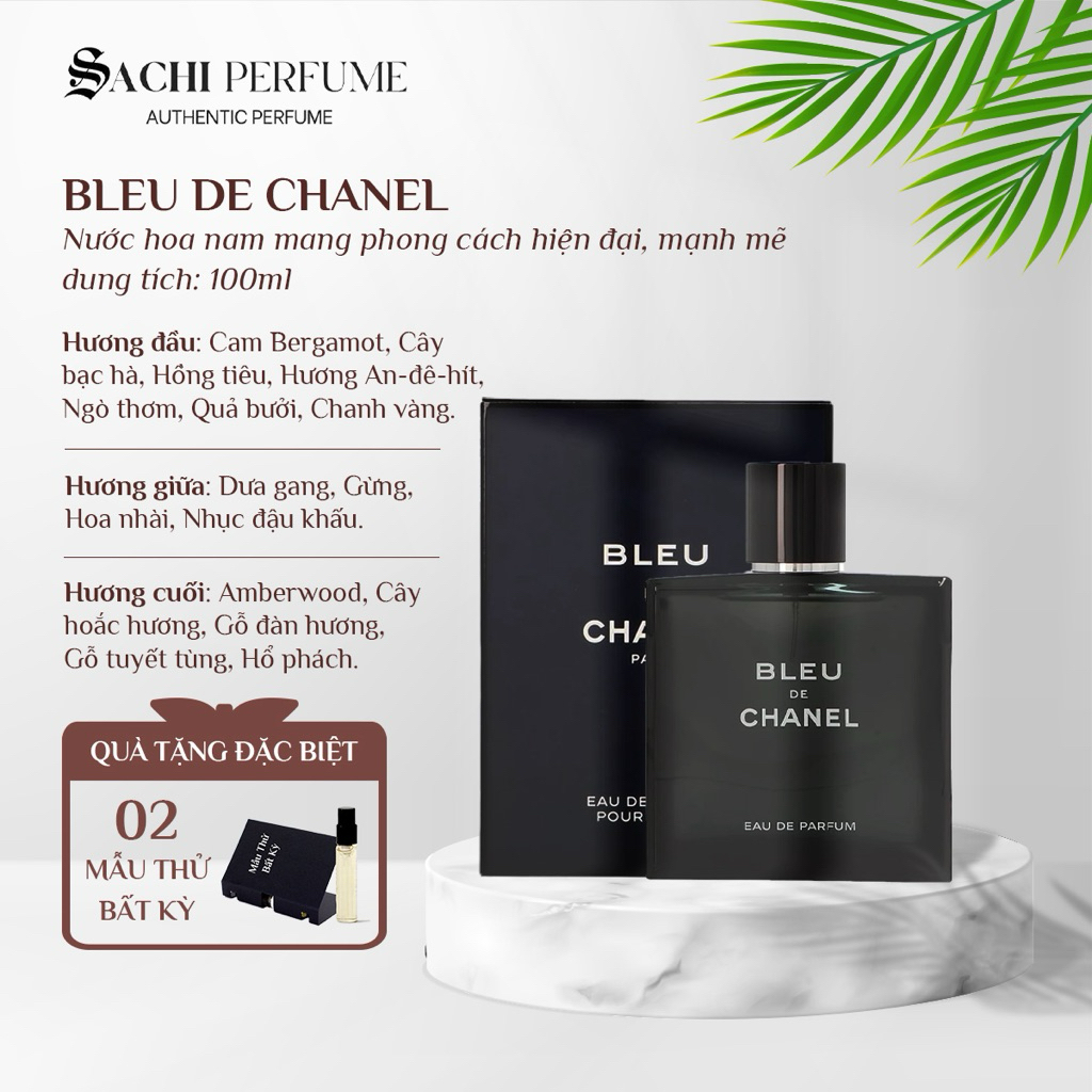 [Fullsize 100ml] - Nước Hoa Nam Bleu EDP | Sachi Perfume