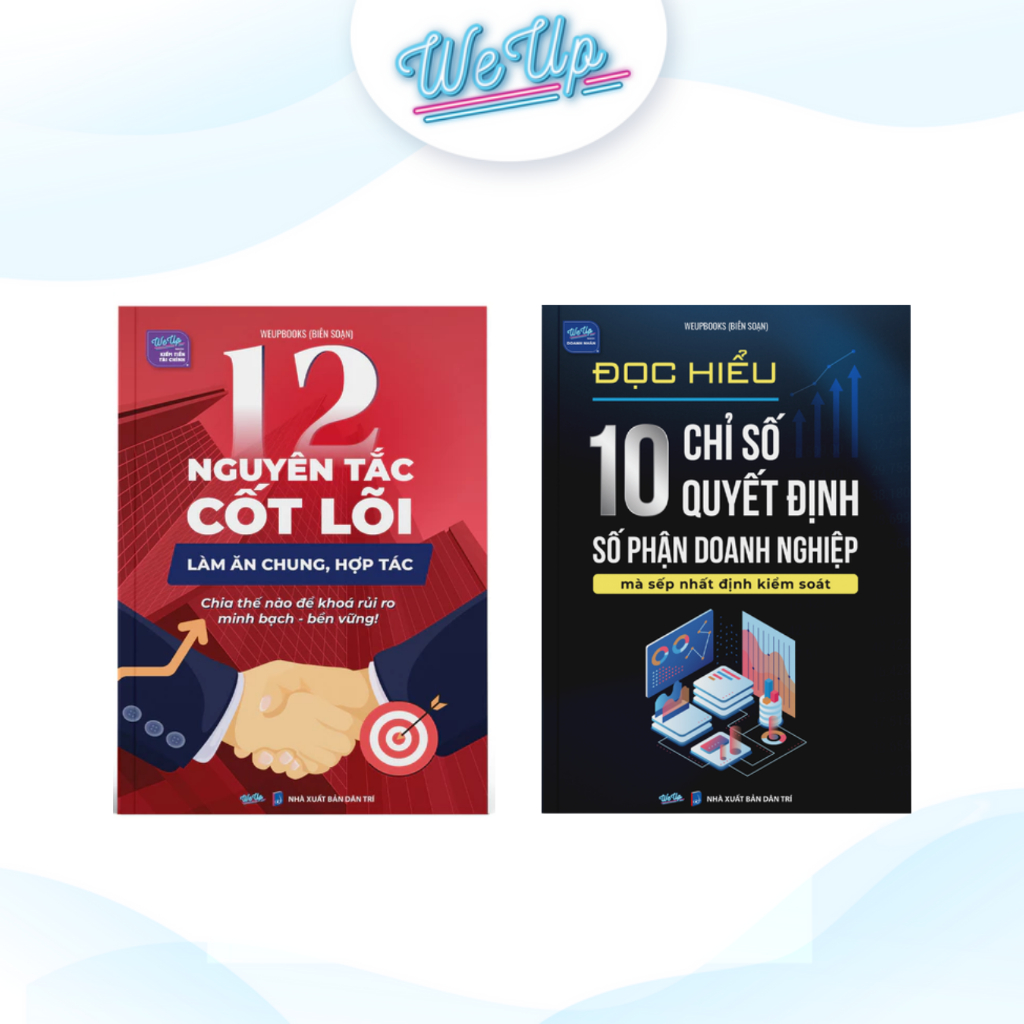 COMBO 2 sách - Đọc Hiểu 10 Chỉ Số Quyết Định Số Phận Doanh Nghiệp , Sách 12 Nguyên Tắc Cốt Lõi Làm Ă