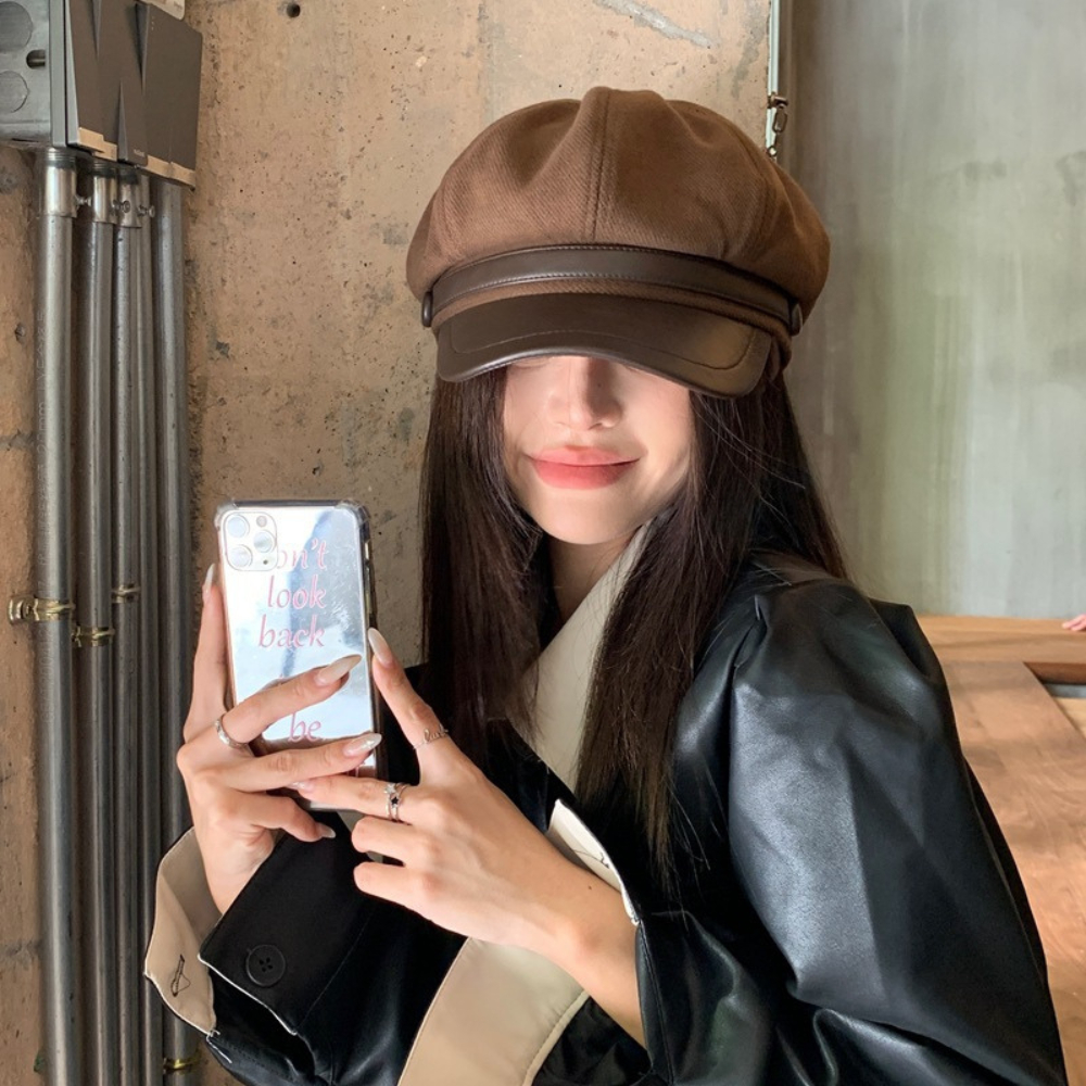 Mũ Nồi Kiểu Dáng Lưỡi Trai KAHATS Nón Beret Bát Giác Nỉ Vintage Cá Tính Phong Cách Retron MN18 | BigBuy360 - bigbuy360.vn