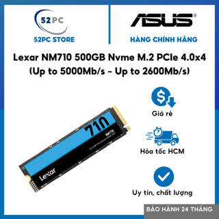 SSD M2 500G - Lexar NM710 500G Nvme M.2 PCIe 4.0 x4 (Up to 5000Mb/s – Up to 2600Mb/s) - New BH 36TH Or 300TBW