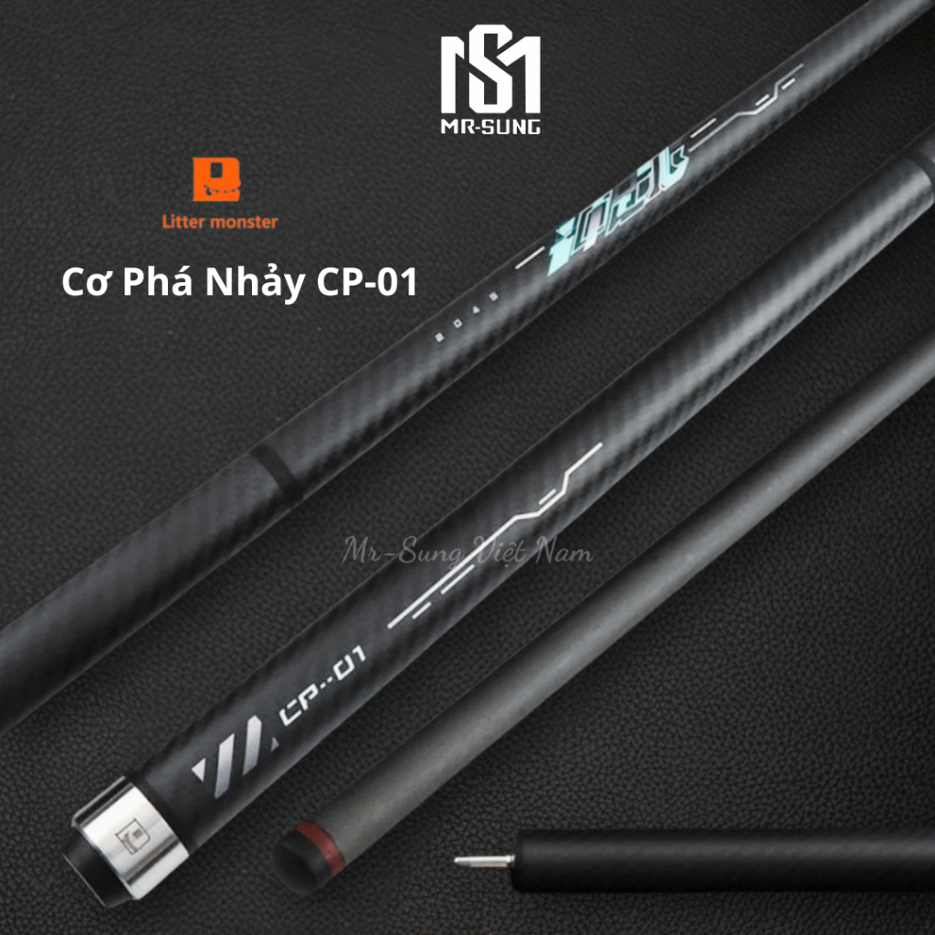 Cơ Phá Nhảy Carbon CP 01 LITTLE MONSTER, Gậy Bi-a Cao Cấp Siêu Bền Siêu Thẳng Khỉ Vàng - MR.SUNG