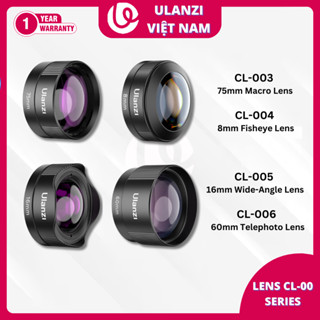 ULANZI CL-003 (Lens 75mm) / CL-004 (Lens 8mm) / CL-005 (Lens 16mm) / CL-006 (Lens 60mm) - Lens Dành Cho Điện Thoại