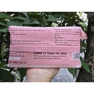 Khăn ướt cho bé AIKO- không mùi 100 TỜ