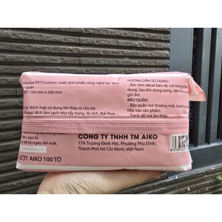 Khăn ướt cho bé AIKO- không mùi 100 TỜ