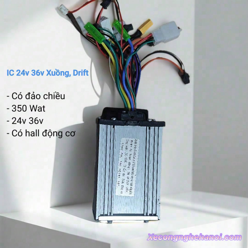IC 24v 36v 350w,  bộ điều khiển ic controller xe drift/cucake/xuồng sóng sin thông minh