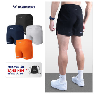 Quần Short Chạy Bộ Nam BAZIK Running LightMax 5 inch thoáng khí siêu nhẹ cạp chun mềm mại, vận động thoải mái