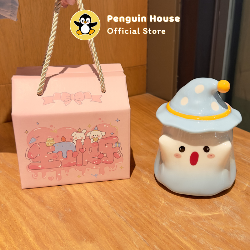 [Penguin] Cốc sứ, ly sứ Haloween quà tặng ý nghĩa dành cho dịp lễ, bạn bè và người thân