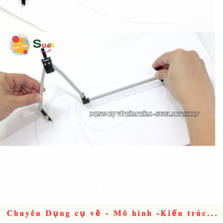 [ Tâm Tâm ] Compa vẽ đường tròn lớn , Compa vẽ kỹ thuật Maped , vẽ đường kính 50cm