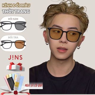 kính mát đổi màu nam cao cấp chống ánh sáng xanh uv với thiết kế gạch ngang basic mang phong cách hiện đại y16