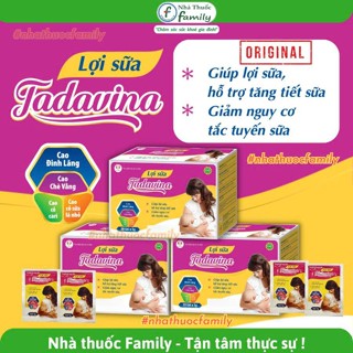 Lợi Sữa TADAVINA H30 gói - Giúp lợi sữa, tăng tiết sữa và giảm nguy cơ tắc tuyến sữa mẹ sau sinh