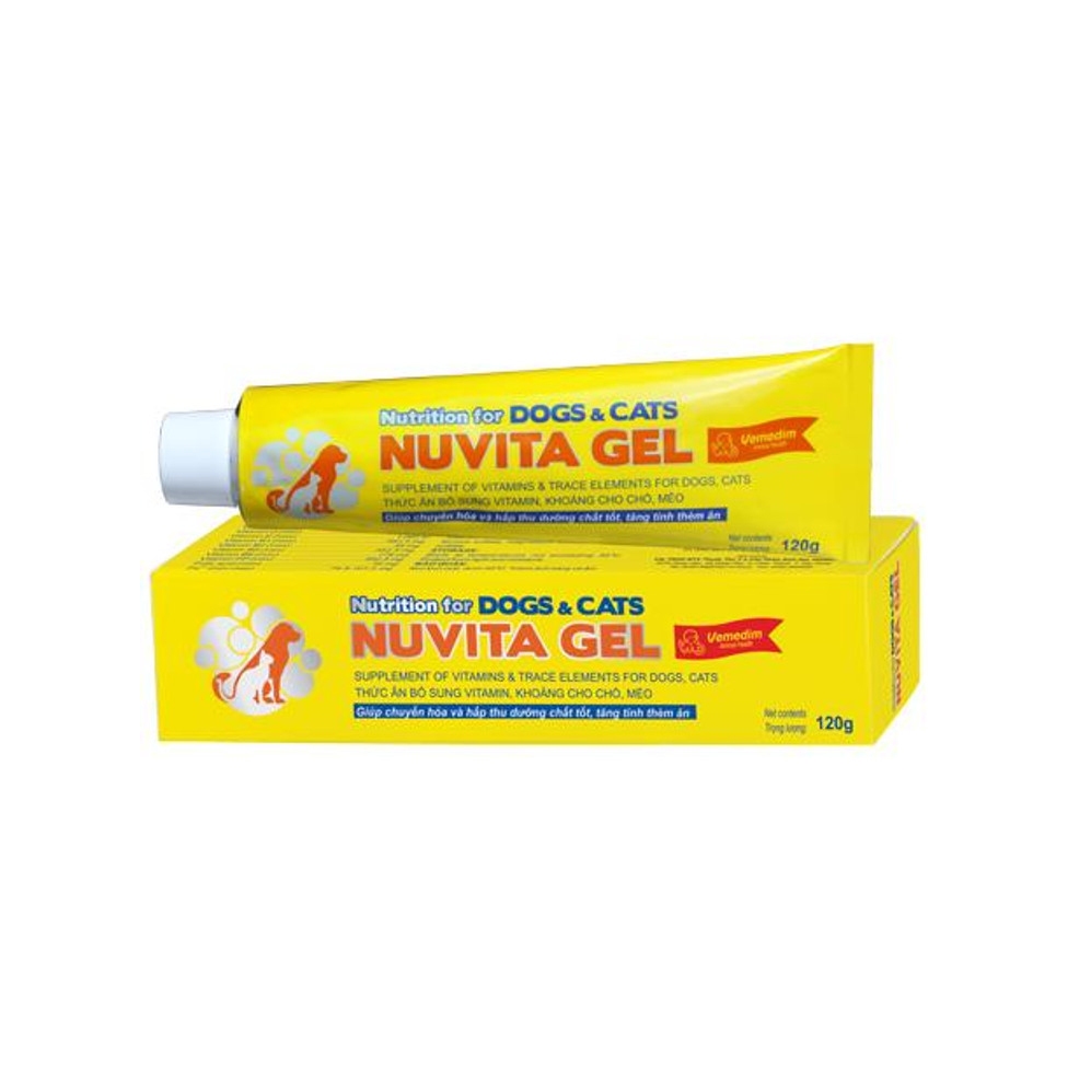 Gel thức ăn bổ sung vitamin và khoáng cho chó mèo Nuvita Gel 120g