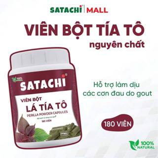  Viên Bột Tía Tô Nguyên Chất  SATACHI – 100% Lá Tía Tô – Dạng Viên Tiện Lợi – Hộp 180 viên 
