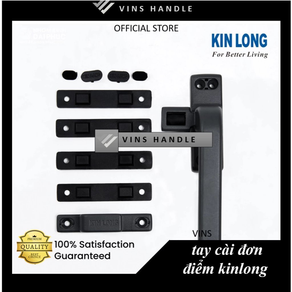 Tay chốt cửa nhôm XingFaTay gạt đơn điểm KINLONG CZ70 - Tay gài, tay chốt cửa nhôm XingFa