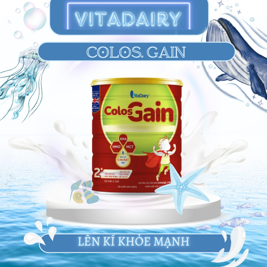 [Vitadairy] Sữa bột Colos Gain lon 800g