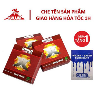 Bao cao su Rhino 6 bi nổi lớn + hương bạc hà, tăng cảm giác