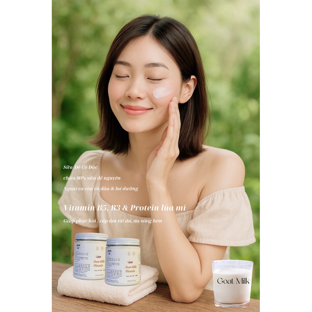 SỮA DÊ VITAMIN CÔ ĐẶC Ủ DƯỠNG DA THIÊN NHIÊN FACE & BODY MASK