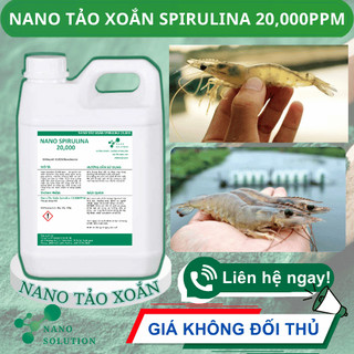 NANO TẢO XOẮN SPIRULINA 20.000 ppm - can 5 LÍT - GIẢI PHÁP DINH DƯỠNG VÀ TĂNG MIỄN DỊCH CHO THỦY SẢN