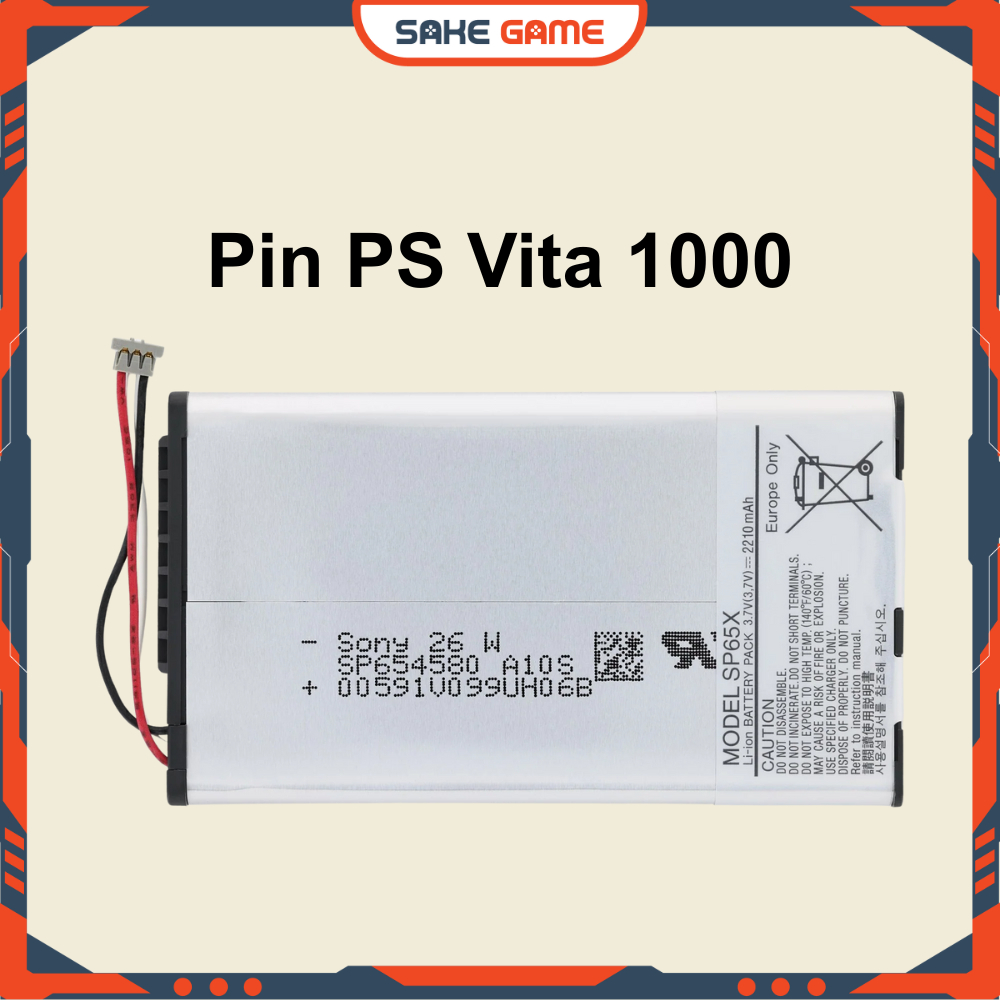 Pin Máy Chơi Game PS Vita 1000 SP65M SP65X Pin PSV 1000 SP65M SP65X Pin Thay Thế PS Vita 1000