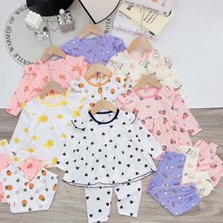 Bộ DÀI babydoll tăm lạnh cánh tiên cho bé