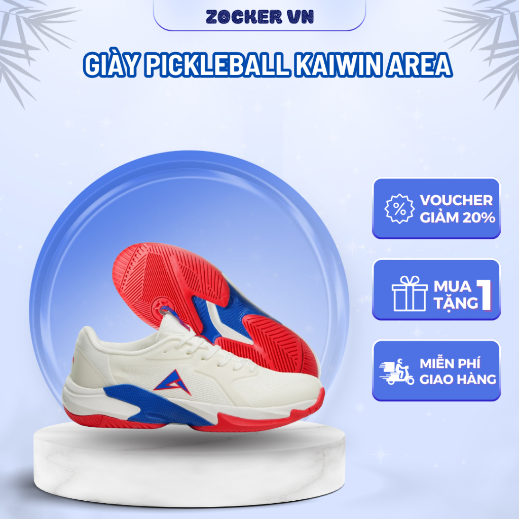 Giày Pickleball Kaiwin Area – Đế Non-Marking Chống Trượt – Thiết Kế Unisex – Siêu Bám Sàn