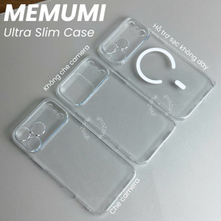Ốp Lưng Trong Siêu Mỏng Memumi Ultra Slim Magnetic Case Hỗ Trợ Sạc Không Dây Cho IPhone 17 Pro Max Air 16 15 Plus 14
