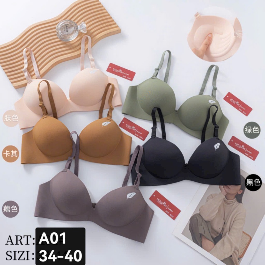 Áo lót nữ, áo ngực nữ su Lông Vũ, không gọng, đệm mút bàn tay 3cm nâng ngực chống xệ A004 Tổng Kho NOIY 888 | BigBuy360 - bigbuy360.vn