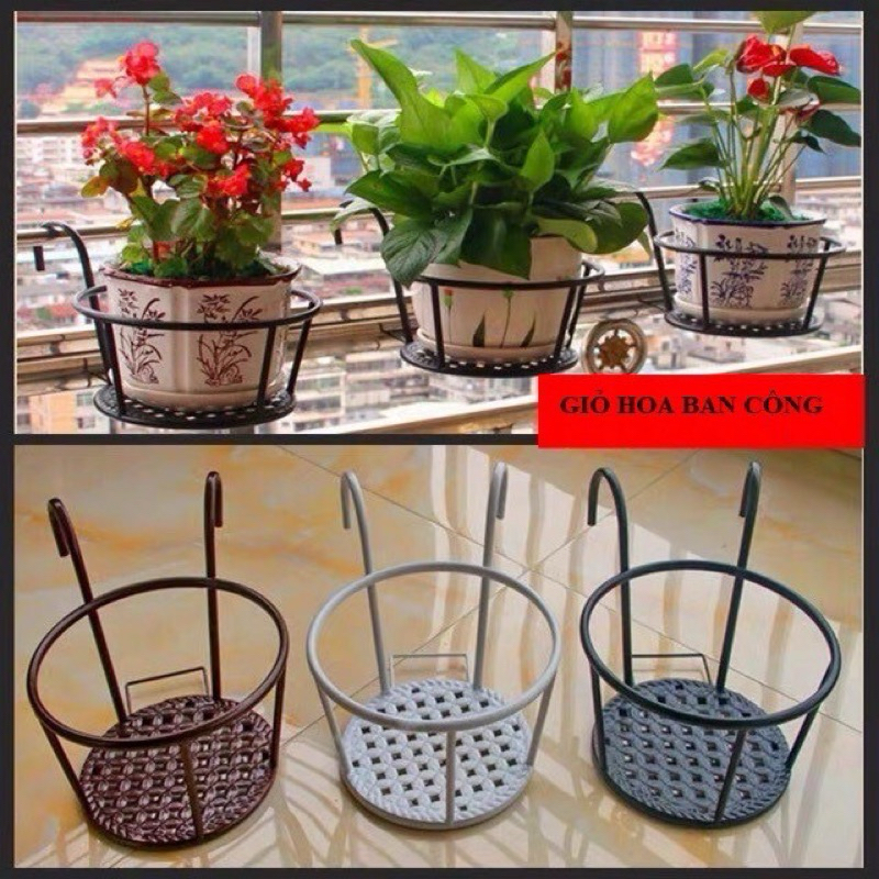 combo 5 giỏ treo hoa ban công