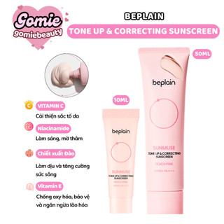  Kem Chống Nắng Beplain Tone Up & Correcting Sunscreen Peach Pink 