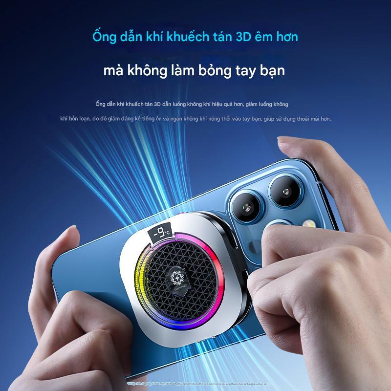 Sò Lạnh Tản Nhiệt Kiri TH16 Pro AI 24W – Quạt Làm Mát Điện Thoại RGB, 4 Chế Độ, AI Tự Động, Bảo Hành 3 Tháng 1 Đổi 1 | BigBuy360 - bigbuy360.vn