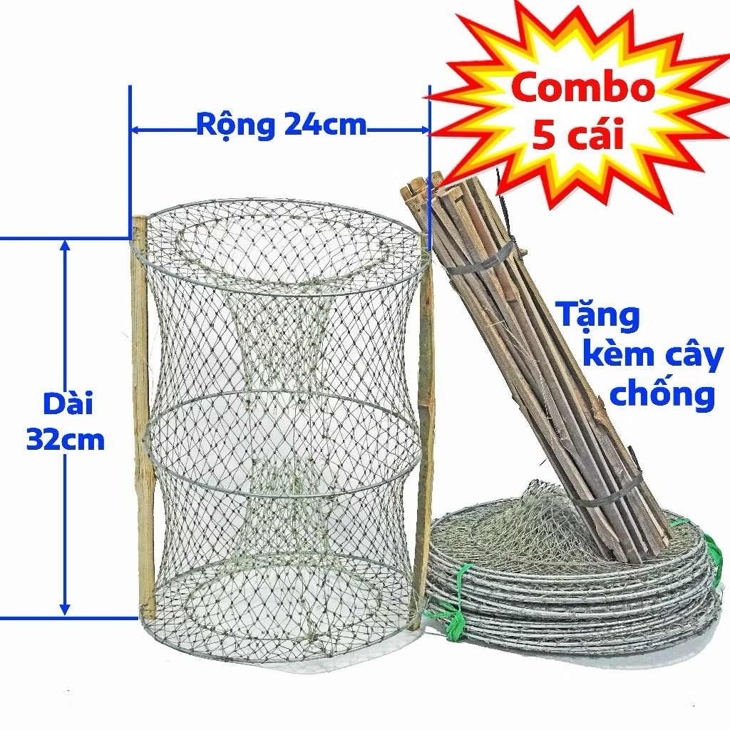 Combo  10 lồng bẫy cua đồng.