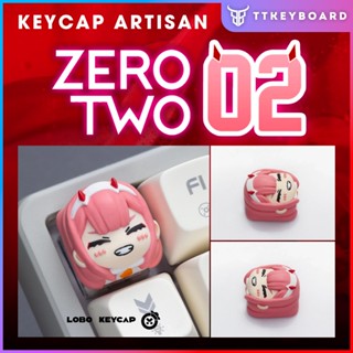   Hỏa Tốc  Keycap Artisan Zero Two DARLING in the FRANXX| Keycap Chất Liệu Resin Cao Cấp | Chính Hãng Lobo 