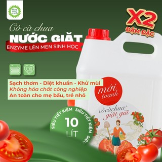  Nước Giặt Thiên Nhiên X2 Đậm Đặc Cô Cà Chua 10L SIÊU TIẾT KIỆM Sạch Thơm Diệt Khuẩn Khử mùi 