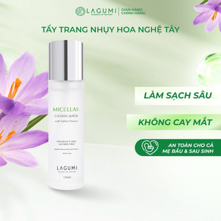  Nước tẩy trang LAGUMI 150ml chiết xuất saffron sạch sâu không cay mắt an toàn lành tính cho cả mẹ bầu 