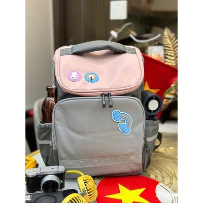 BALO BÉ GÁI PINK SM học sinh Tiểu Học/THCS/THPT Chống Gù Lưng, Siêu Nhẹ, Quai Đeo Thoáng Khí, An Toàn