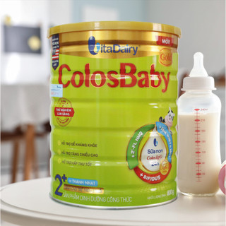   Vitadairy  Sữa bột Colosbaby Gold Mới  Vị Thanh Nhạt  - Tăng Cường Miễn Dịch - Tự Do Lớn Khoẻ 