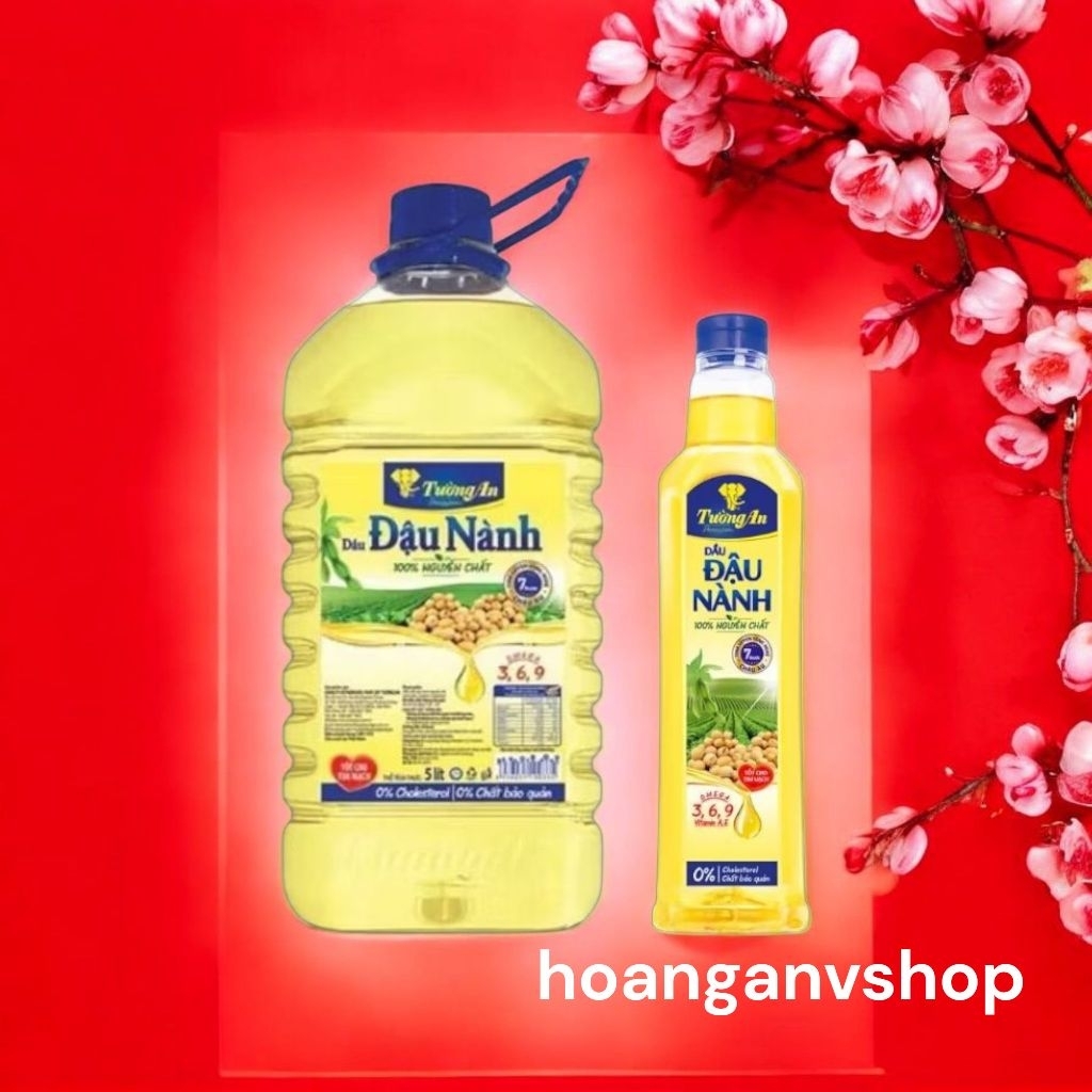 Dầu ăn Đậu Nành Tường An 5l - Tặng 1c Dầu ăn Đậu Nành 1l