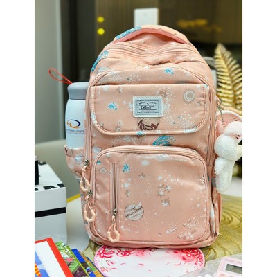 BALO BÉ GÁI BALO MAGIC RABIT PINKORANGE SM học sinh Tiểu Học/THCS/THPT Chống Gù Lưng, Siêu Nhẹ, Quai Đeo Thoáng Khí, An