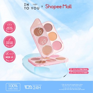 [KOL] Phấn Má Hồng 6 Ô INTO YOU Vừa Má Hồng Vừa Tạo Khối Màu Lên Tự Nhiên Dễ Tán Tiện Dụng 6-color