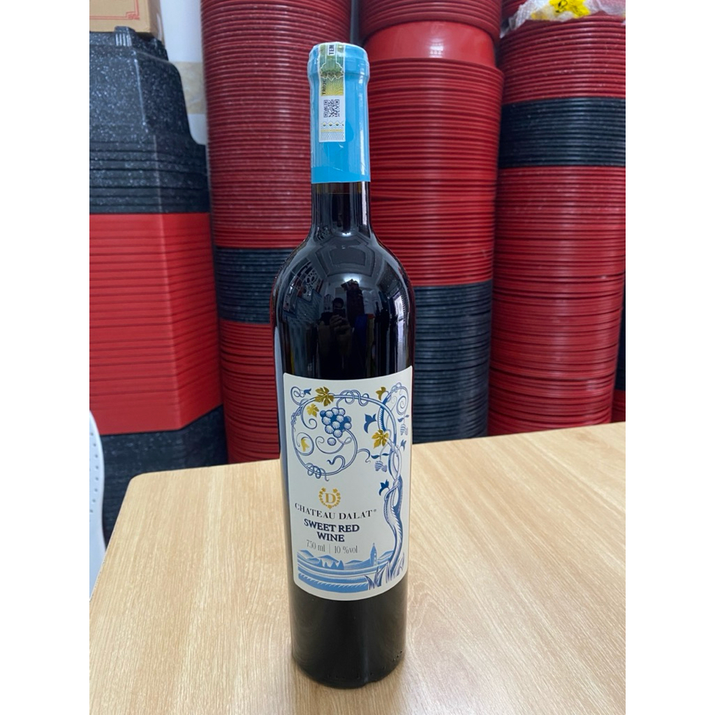 Vang Ngọt Đỏ Chateau Dalat SWEET Wine 10% 750ml