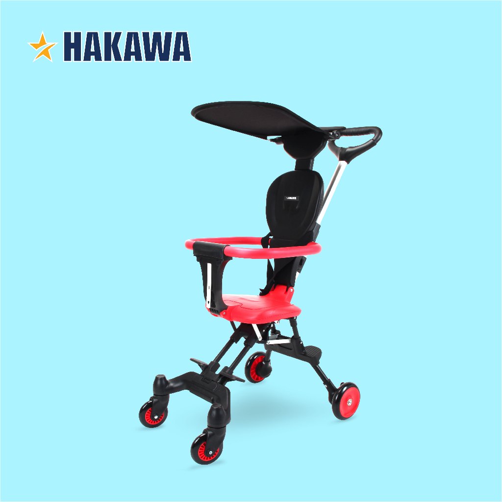 Xe Đẩy Cho Bé 2 Chiều Chính Hãng HAKAWA HKB07 Xe Đẩy Gấp Gọn Em Bé Đi Du Lịch Siêu Gọn Nhẹ