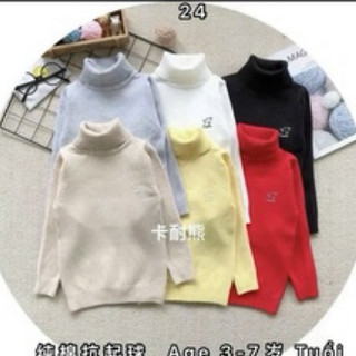 áo len cổ lọ siêu mềm mịn size 8-30kg
