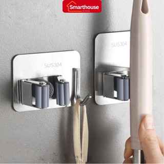  Móc Treo Giữ Chổi Cây Lau Nhà Không Thấm Nước Chịu Lực Tốt Dán Tường Tiện Lợi 