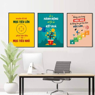  Tranh động lực decor Tranh Slogan treo tường - Tạo động lực và năng lượng tích cực  Tặng phụ kiện  