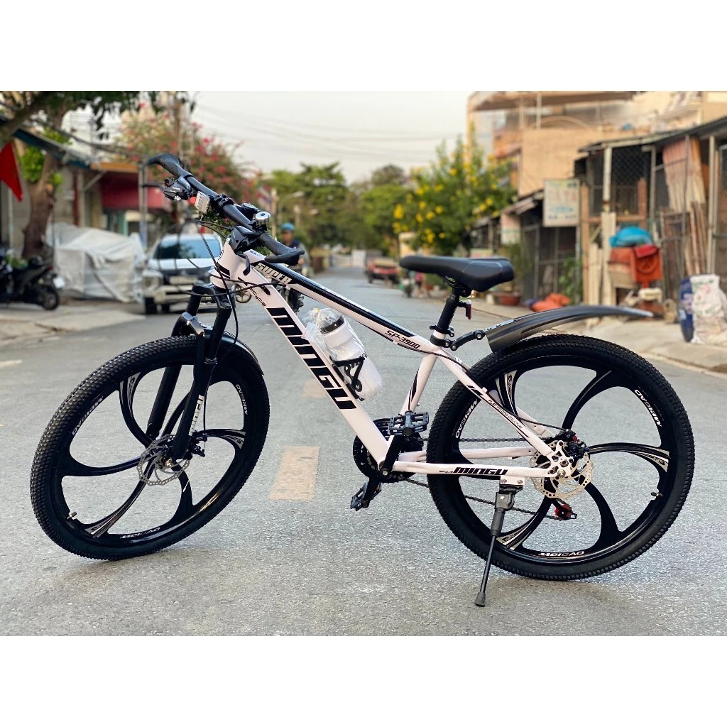 Xe đạp thể thao 26inch MINGU - Phuộc đen chống rỉ giảm sốc, 26inch, 21 tốc độ