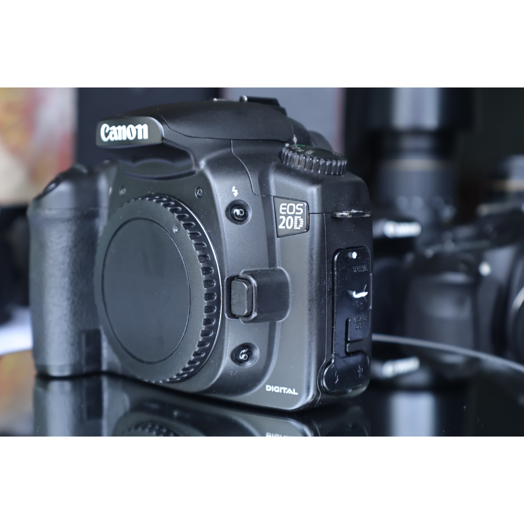 Canon 20D -  full bộ + pin sạc +lens tamron 28 80mm - Phụ-kiện