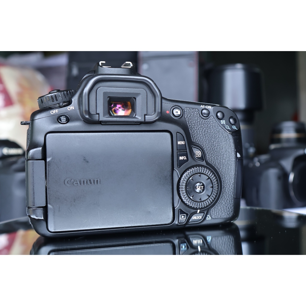 Canon 60 cực đẹp (Máy mới - màn xoay lật) - Đồ trang trí