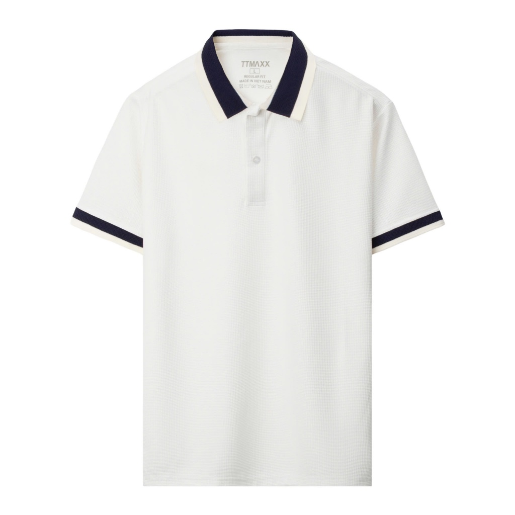 [Mở Bán] Áo Polo TTMAXX Waffle Mới, Vải Dệt thoáng khí, BO Dệt Phối Cách Điệu